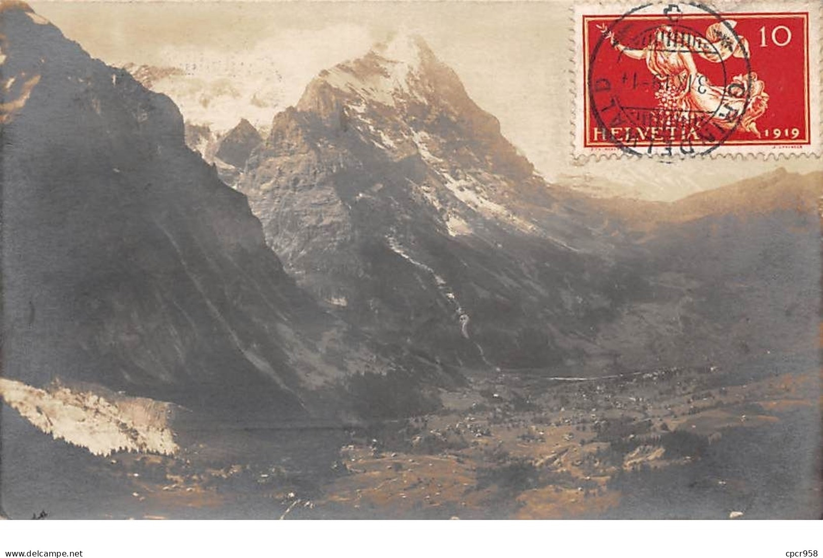 Suisse - N°68061 - Berne - Grosse Scheidegg Blick Auf Grindelwald - Carte Photo - Bern