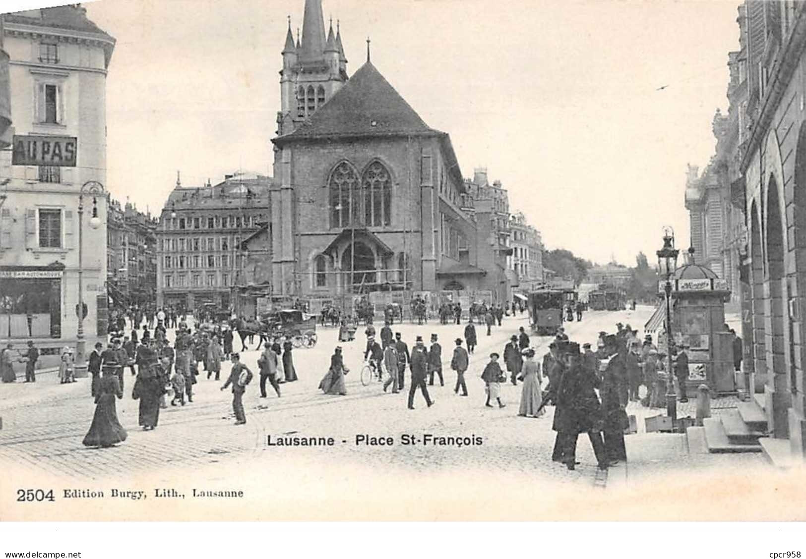 Suisse. N°104185 .lausanne .place St Francois . - Lausanne