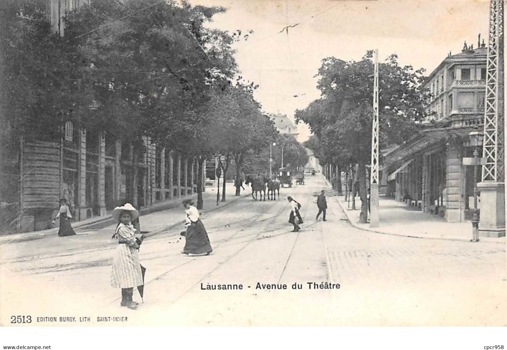 Suisse. N°104184 .lausanne .avenue Du Theartre . - Lausanne