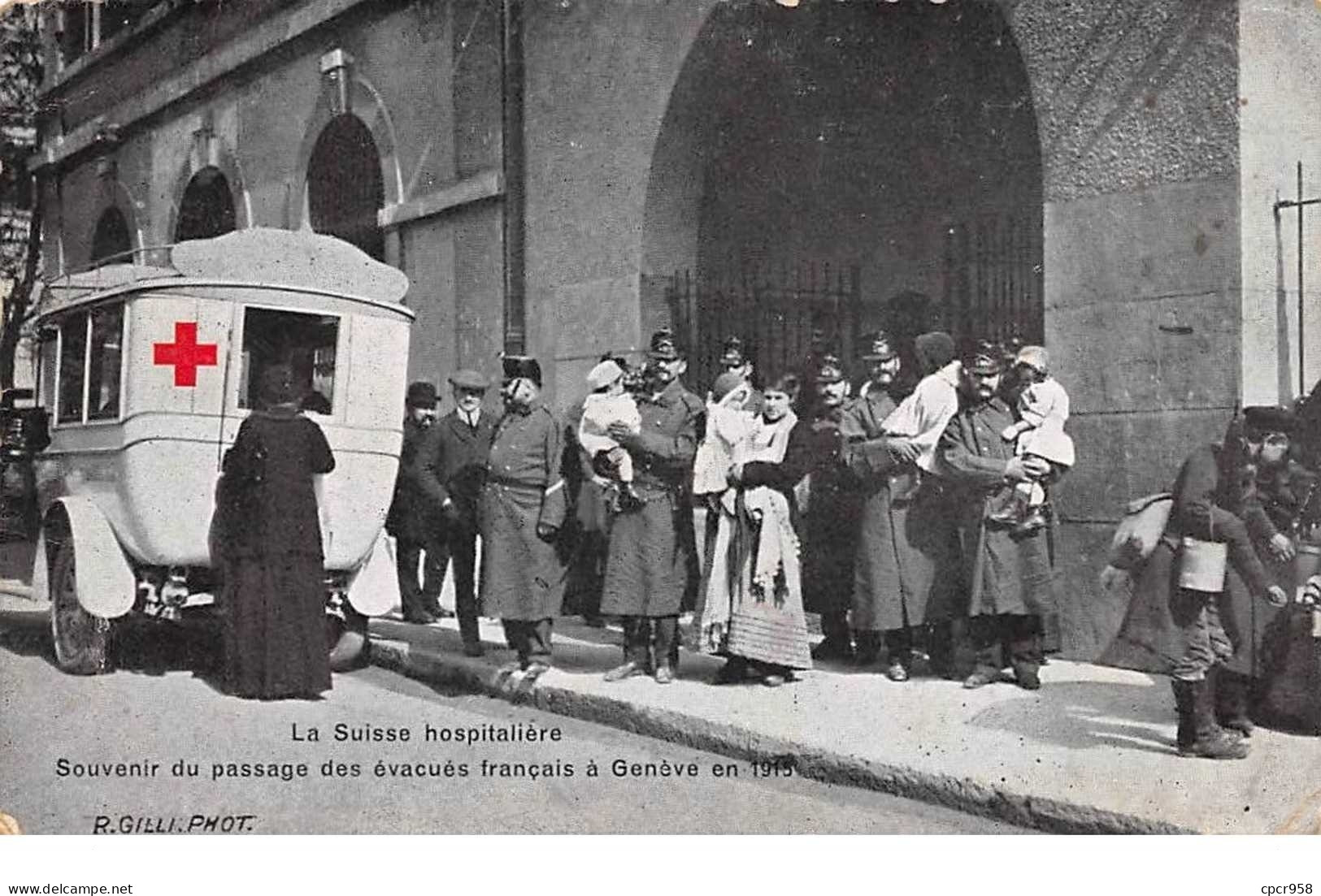 Suisse - N°61146 - Genève - La Suisse Hospitalière - Souvenir Du Passage Des évacués Français ïGenève En 1915 - Genève