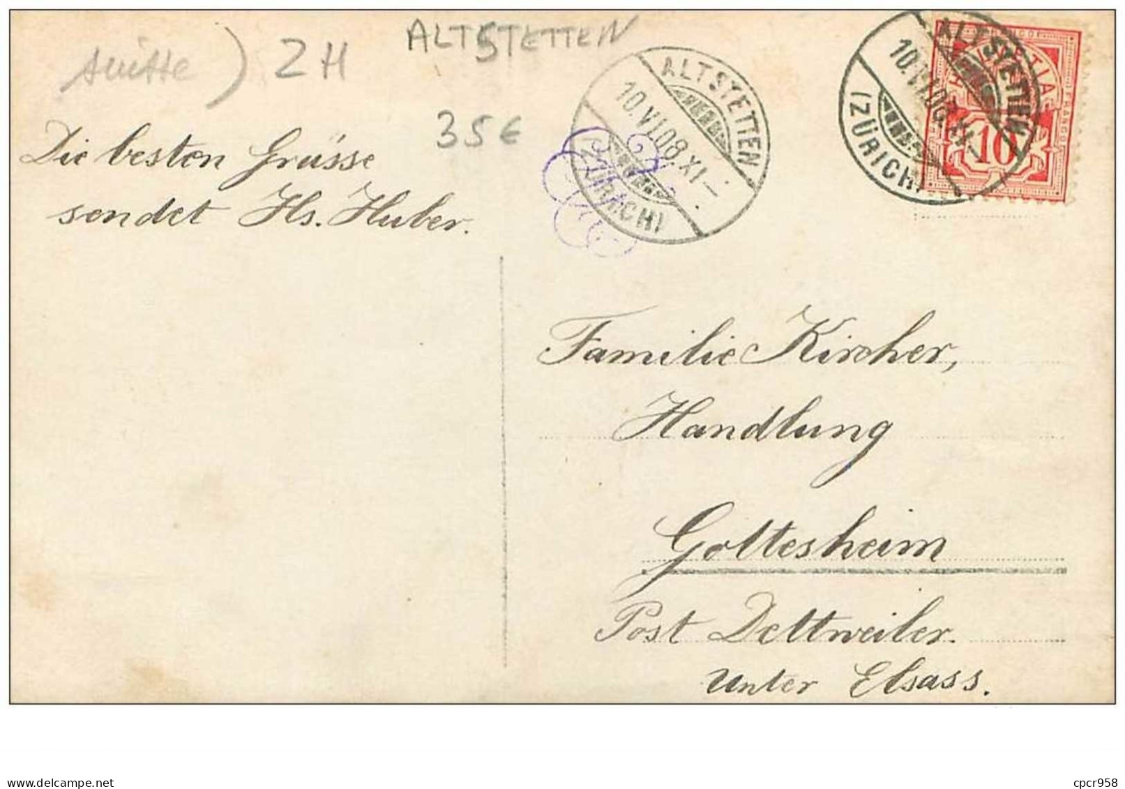 Suisse. N°35095.altstetten.carte Photo. - Altstetten