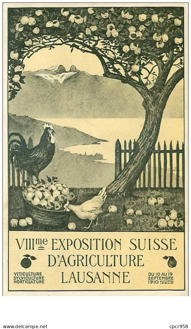Suisse. N°38347.lausanne .vlll Exposition Suisse D Agriculture. - Lausanne