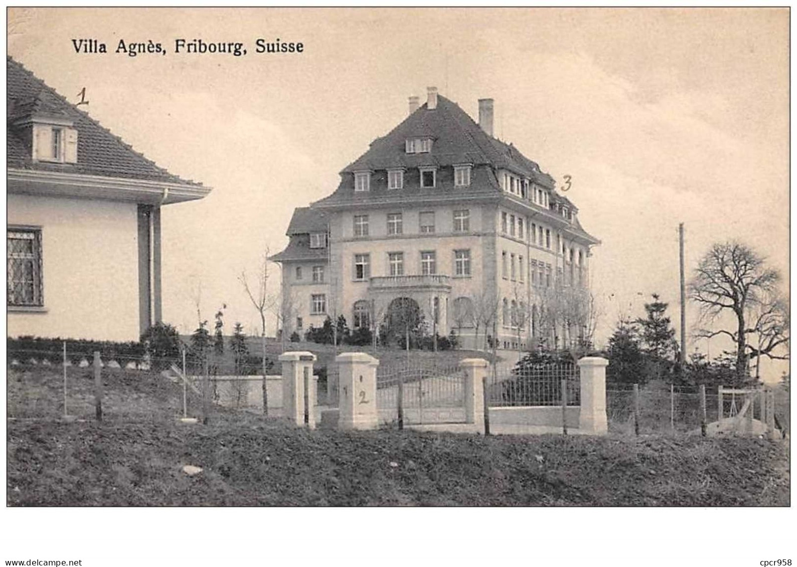 Suisse. N°45235 . Fribourg .villa Agnes - Fribourg