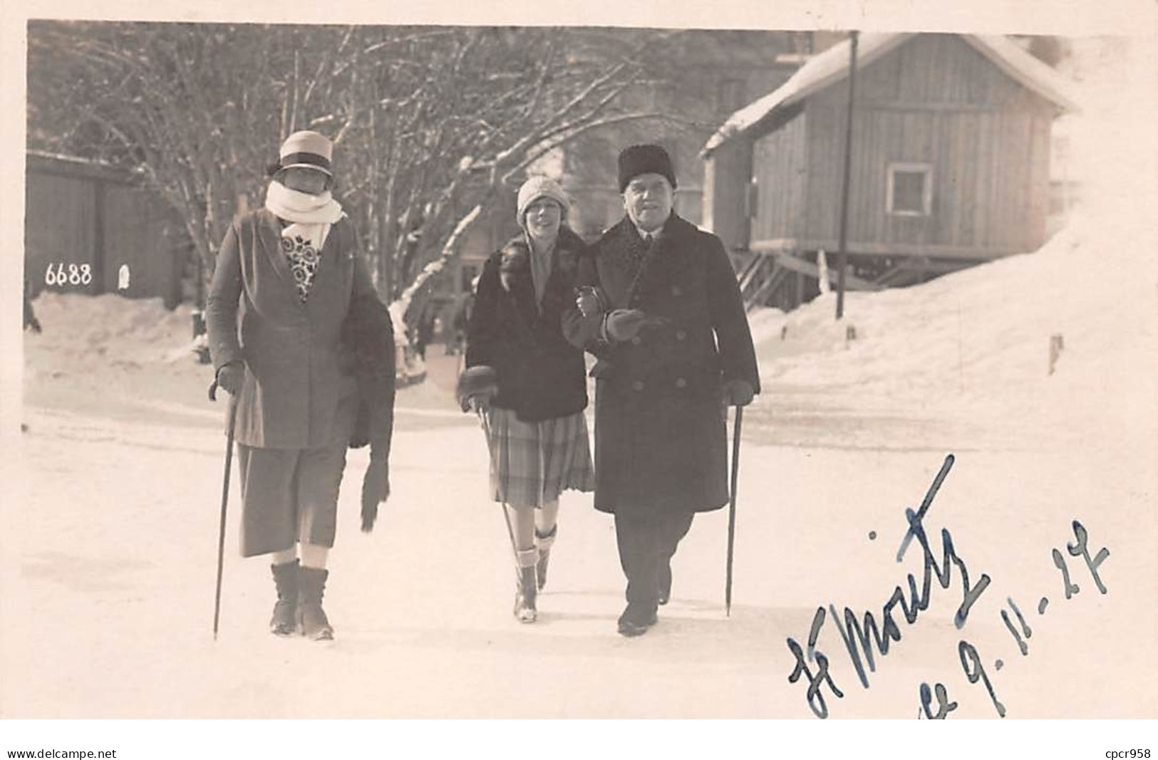 Suisse - N°65128 - SAINT MORITZ - Randonneurs - Carte Photo - St. Moritz