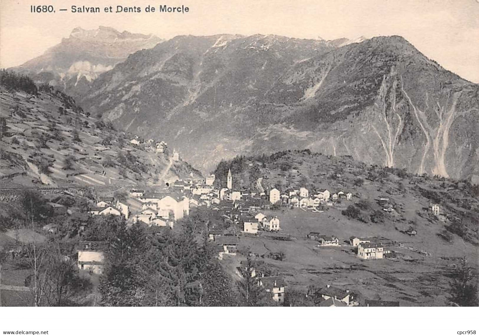 Suisse.n°59681.valais.salvan Et Sents De Morcle - Salvan