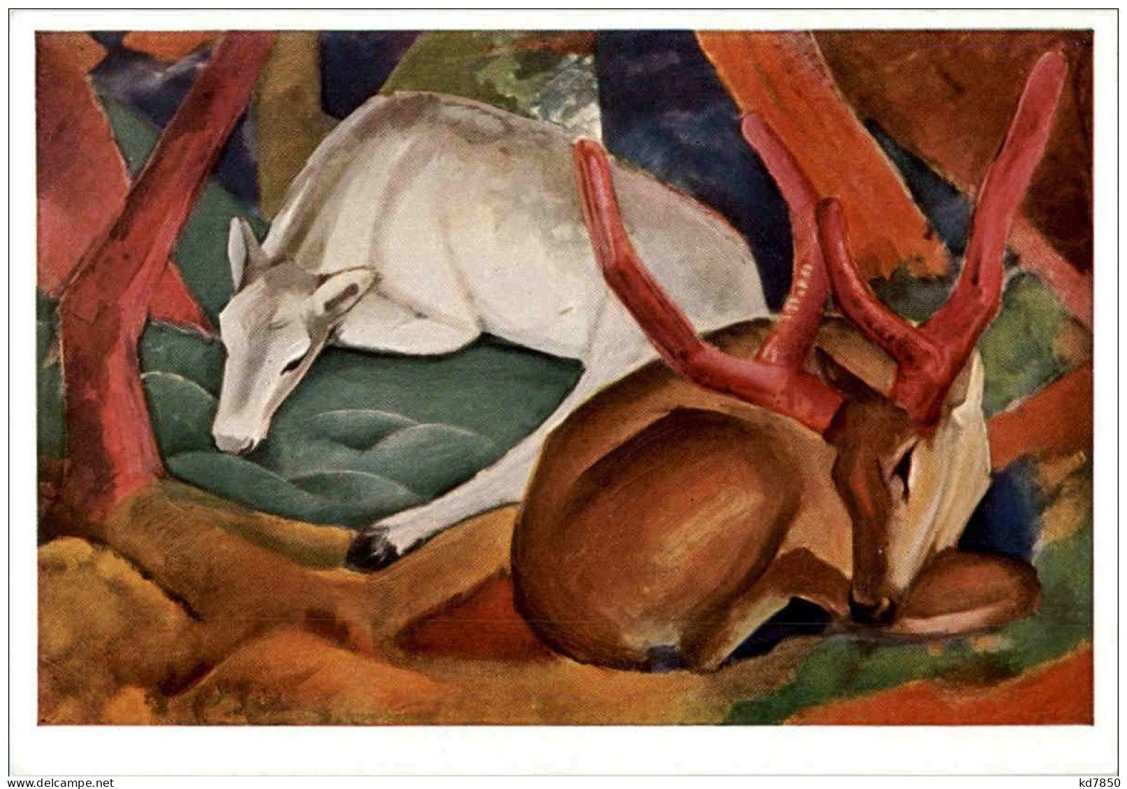 Franz Marc- Hirsche Im Walde - Other & Unclassified