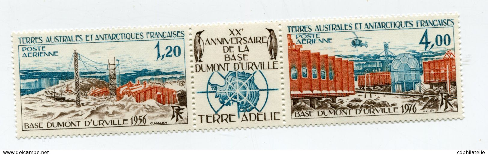 T. A.A. F. PA 43A ** 20e ANNIVERSAIRE DE LA BAIE DUMONT D'URVILLE - Neufs