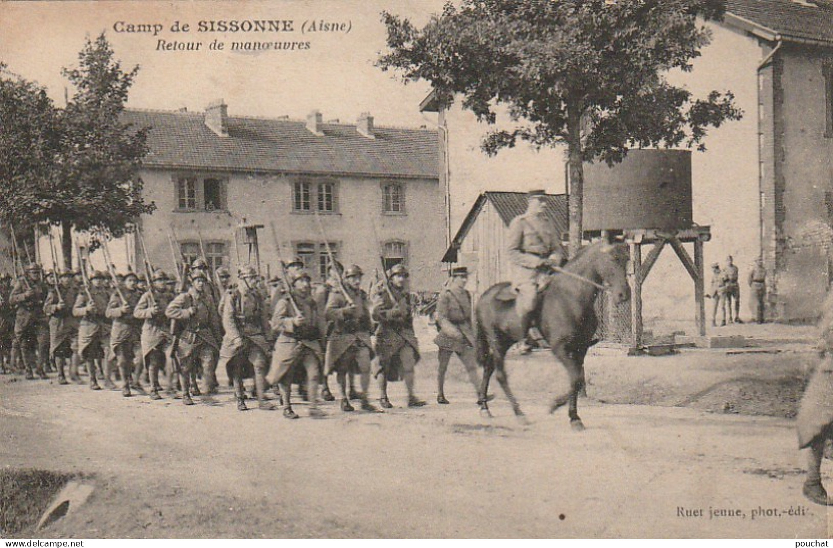 WA 7-(02) CAMP DE SISSONNE - RETOUR DE MANOEUVRES - 2 SCANS - Sissonne