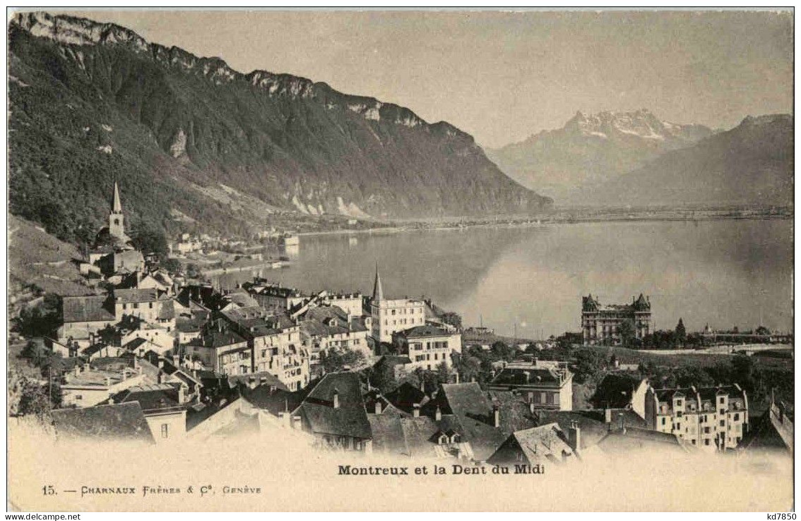 Montreux Et La Dent Du Midi - Montreux