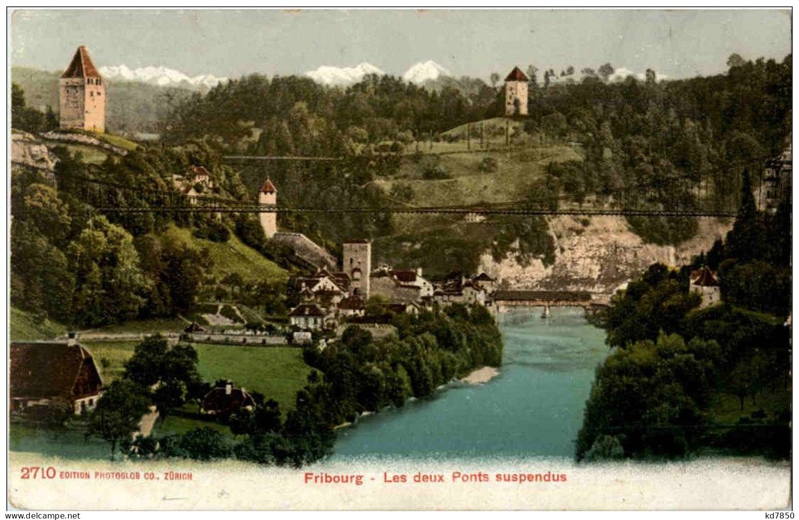 Fribourg - Les Deux Ponts Suspendus - Fribourg