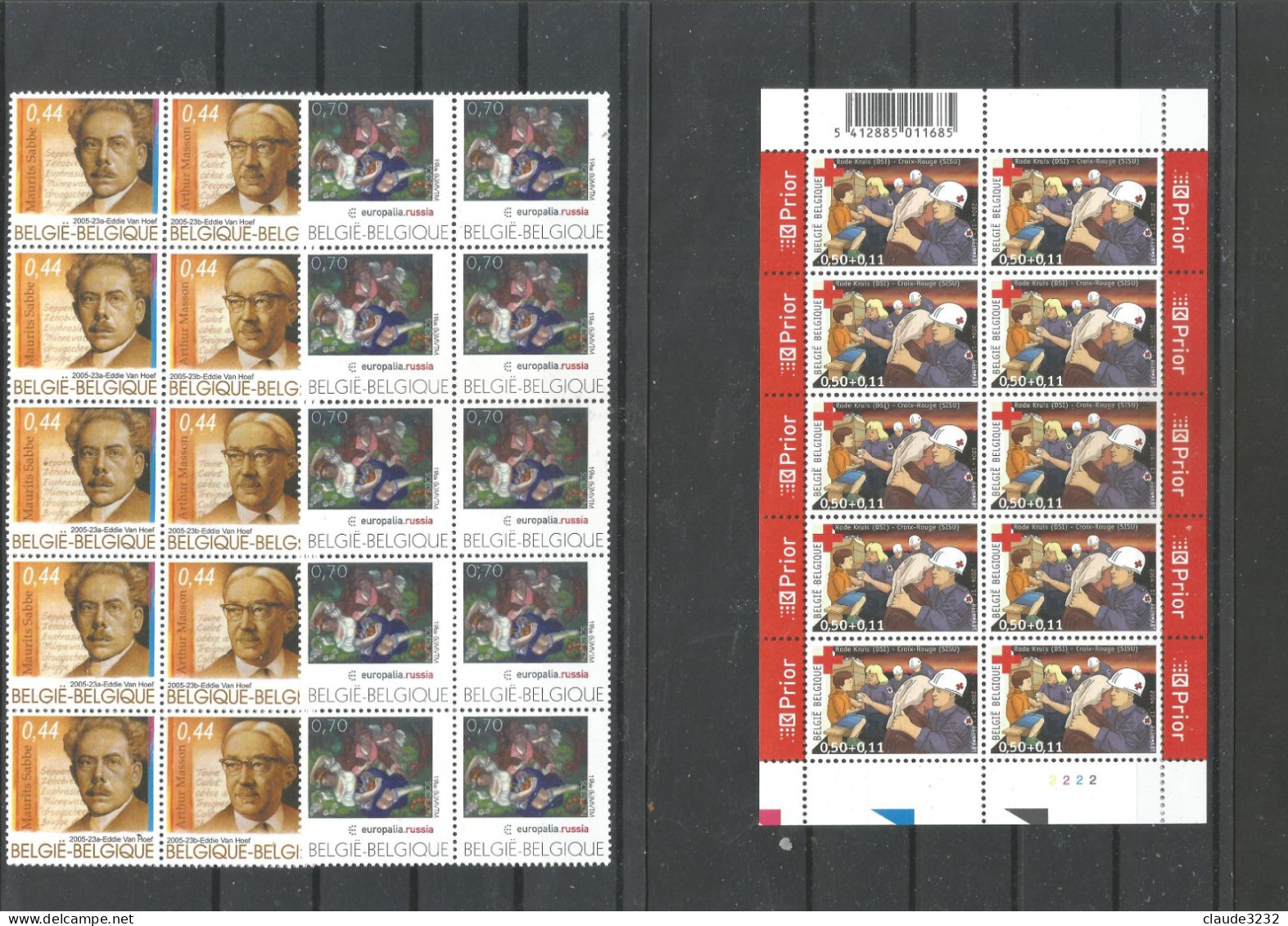 11.Belgique : Timbres Neufs** - Collezioni