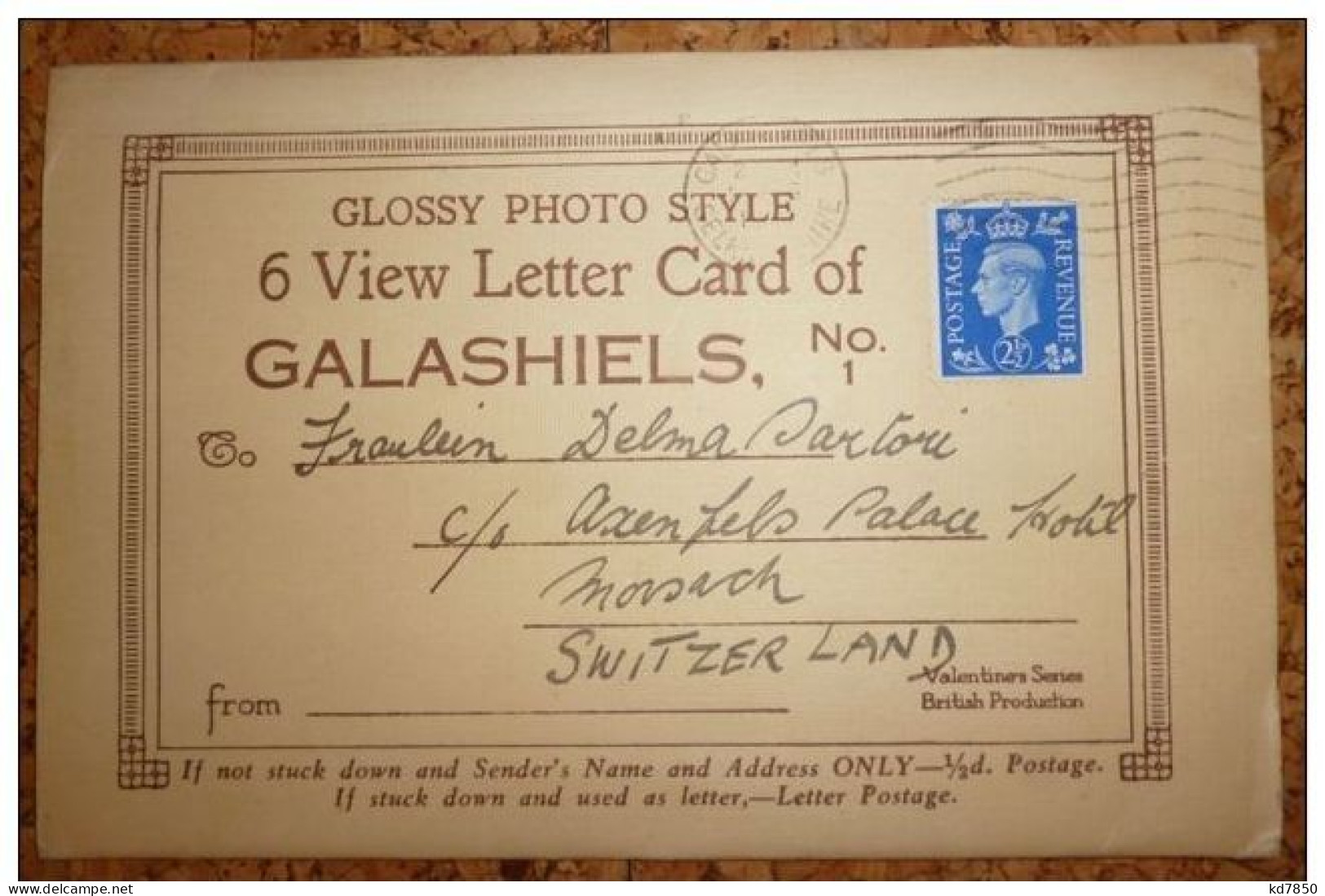 Galashiels - 6 View Letter Card - Berwickshire