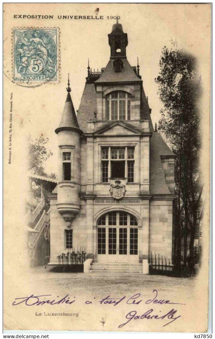 Paris - Exposition Universelle 1900 - Le Luxembourg - Ausstellungen