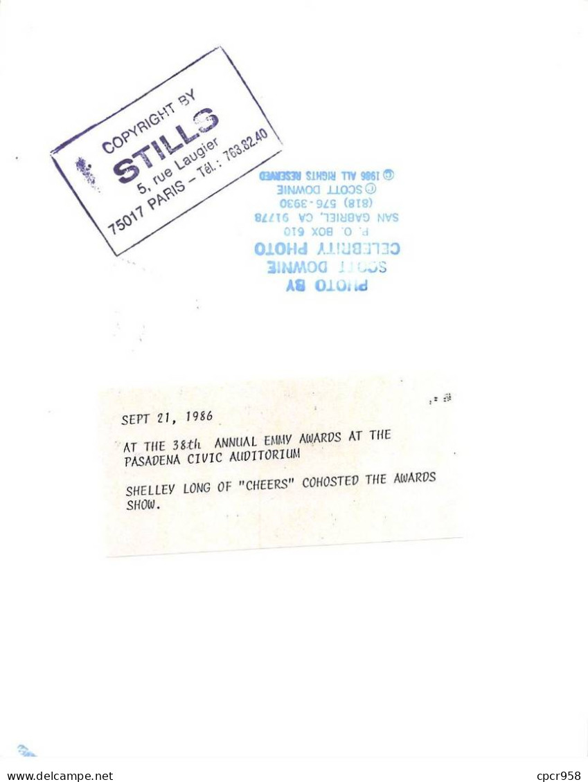 Photo De Presse.ALE10323.23x18 Cm Environ.1986.Shelley Long.Emmy Award.Pasadena Civic Auditorium - Otros & Sin Clasificación