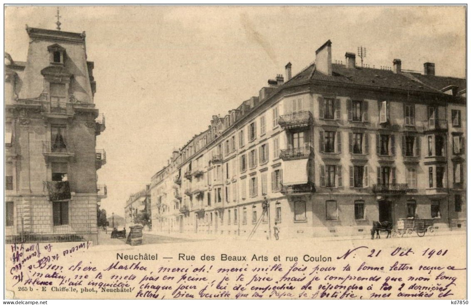 Neuchatel - Rue Des Beaux Arts - Neuchâtel