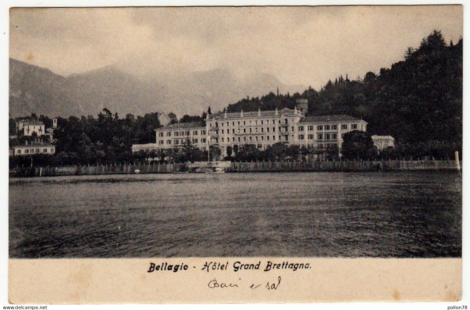 BELLAGIO - HOTEL GRAND BRETTAGNA - COMO - Vedi Retro - Formato Piccolo - Como