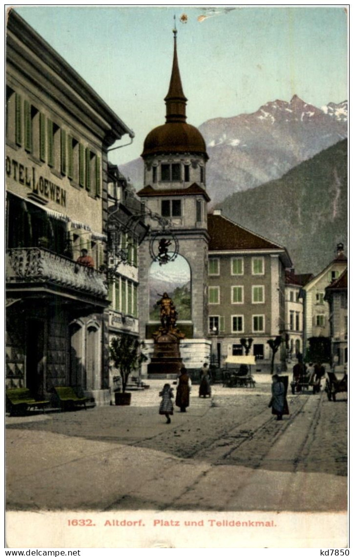 Altdorf - Platz Und Telldenkmal - Altdorf