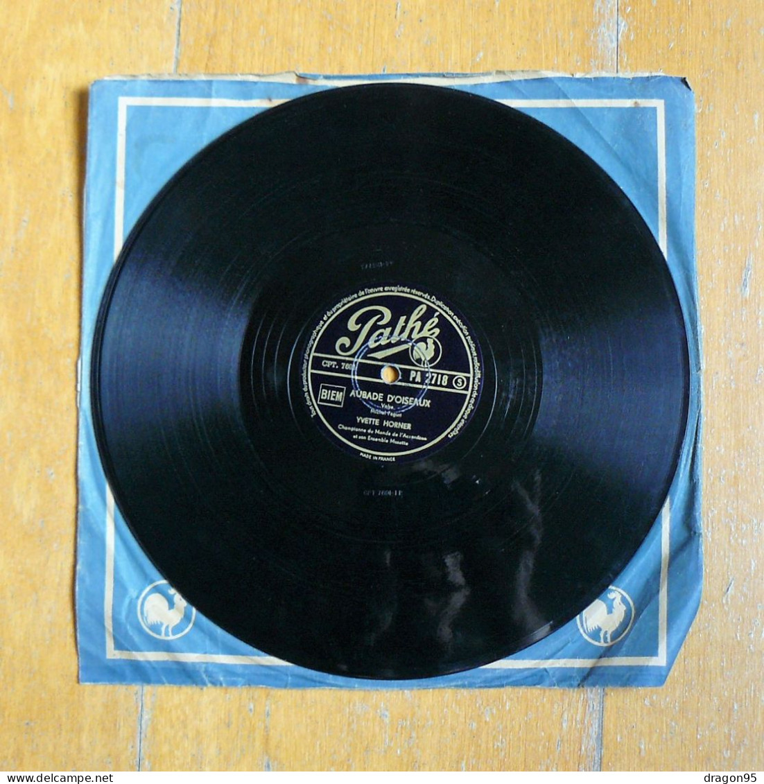 Yvette HORNER : Aubade D'oiseaux / Espoirs Perdus - Pathé PA 2718 - 78 Rpm - Gramophone Records