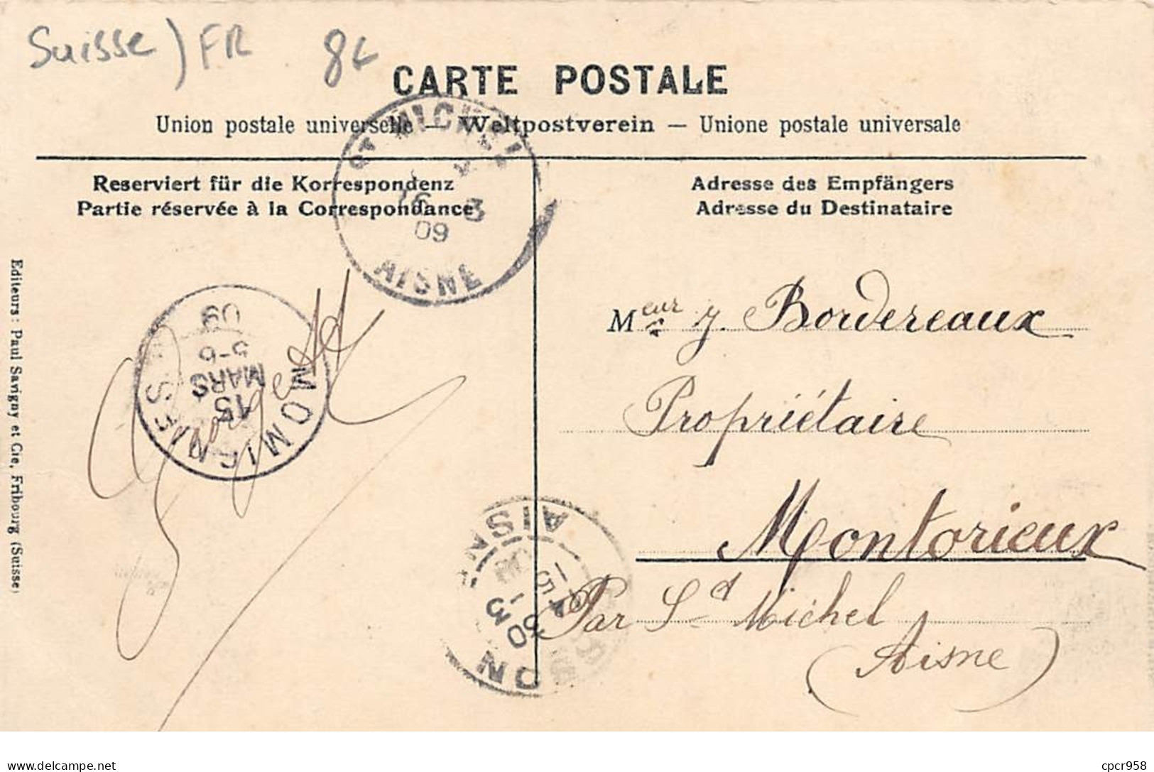 Suisse - N°65418 - FRIBOURG - Pensionnat St-Louis - Fribourg