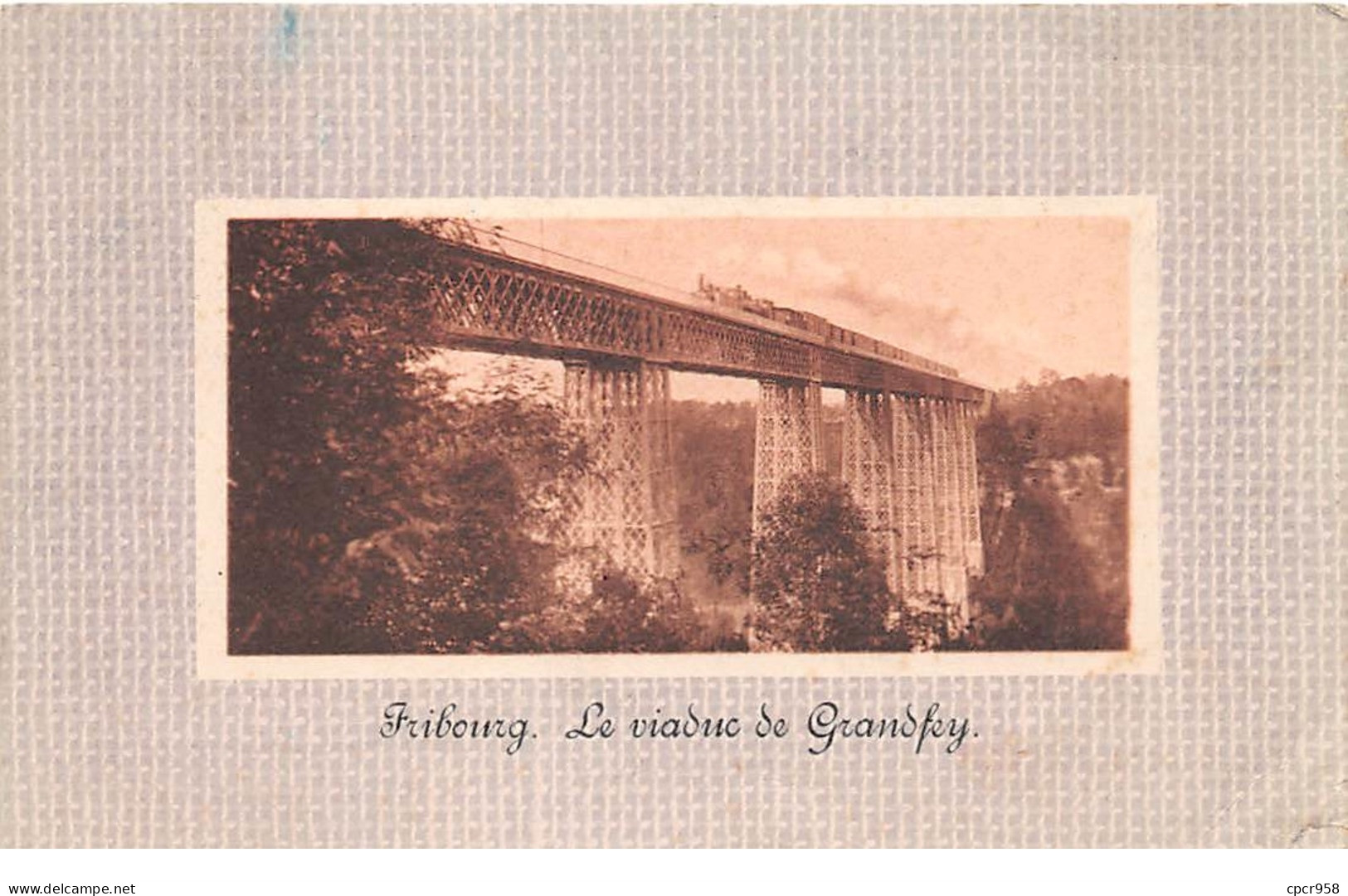 Suisse - N°64776 - FRIBOURG - Le Viaduc De Grandfey - Train - Fribourg