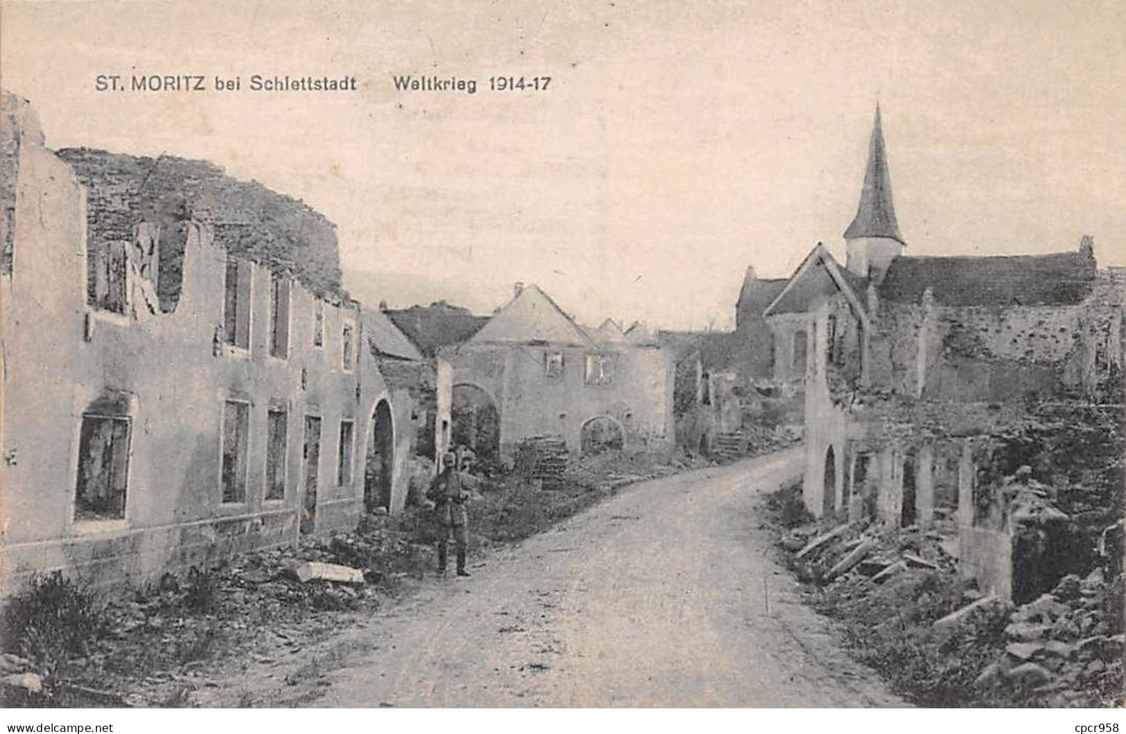 SUISSE - ST MORITZ -  SAN28702 - Bei Schlettstadt Waltkrieg 1915-17 - St. Moritz