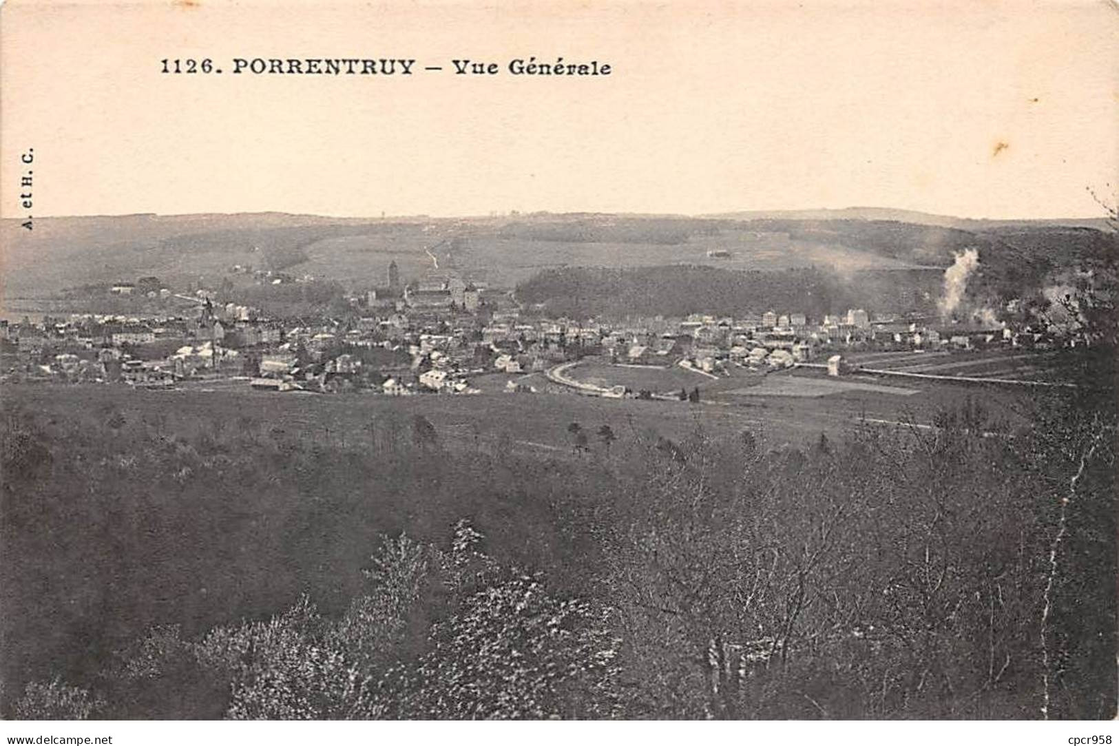 SUISSE - PORRENTRUY - SAN26939 - Vue Générale - Pli - Porrentruy