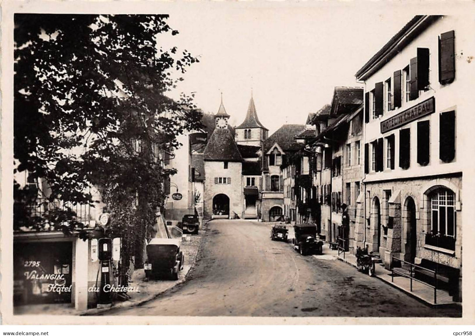 SUISSE - VALANGIN - SAN26561 - Hôtel Du Château - Vivier Garage - Cuisine Française - CPSM - Valangin