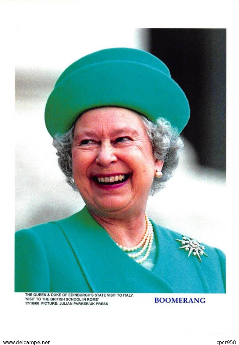 Photo De Presse.MLE10651.30x20 Cm Environ.1999.Reine Elisabeth II D'Angleterre.Duc D'Edinburgh.Visite.Italie.Ecole.Rome - Célébrités
