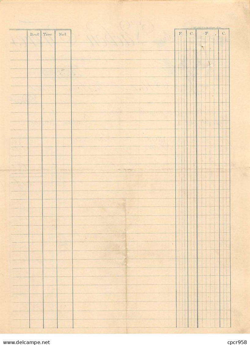 Facture.AM20926.Lyon.1891.Vachon Frères.Vernis.Couleurs - 1800 – 1899