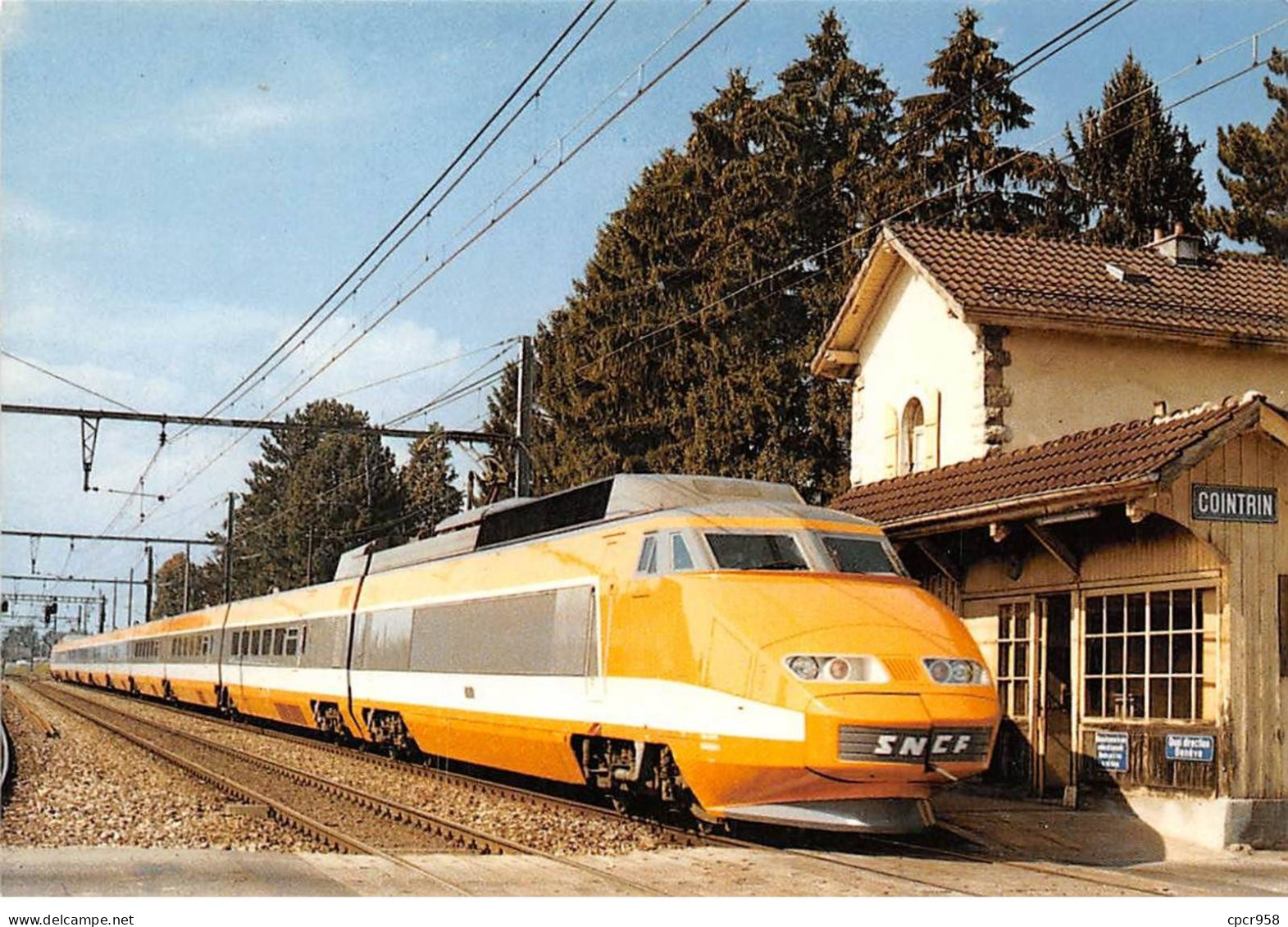 SUISSE - SAN58836 - Train à Grande Vitesse En Gare De Cointrin - Genève - CPSM 15x10 Cm - Genève
