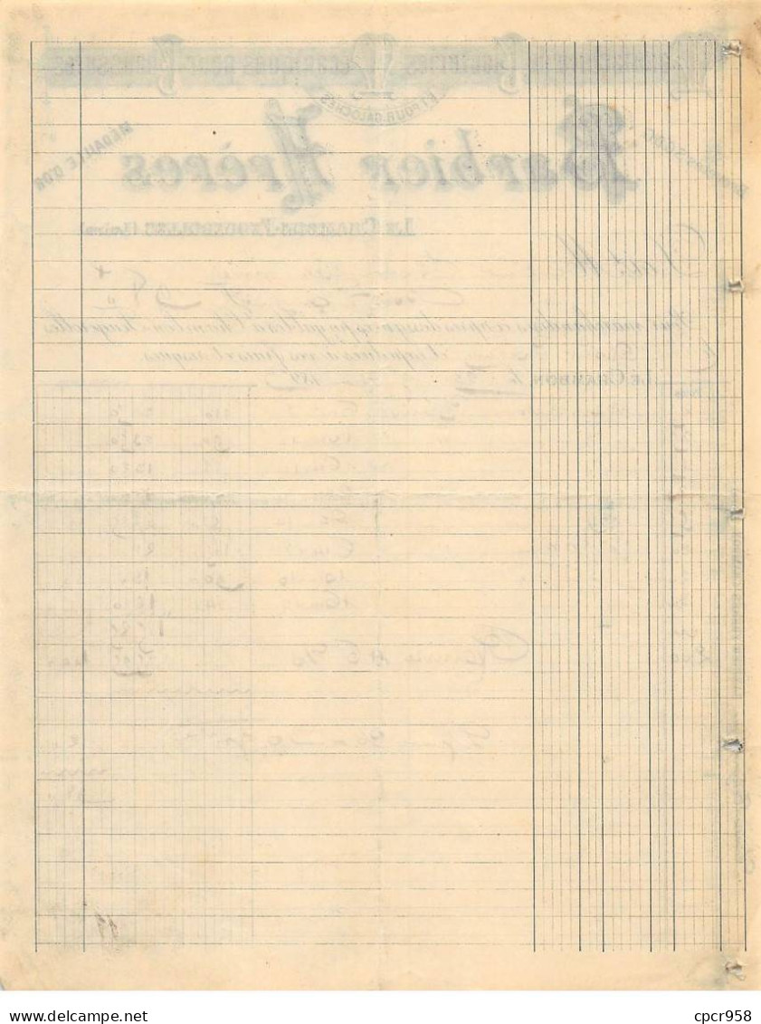 Facture.AM19401.Le Chambon-Feucherolles.1893.Barbier Frères.Clouterie Mécanique.Chaussure.Galoche - 1800 – 1899