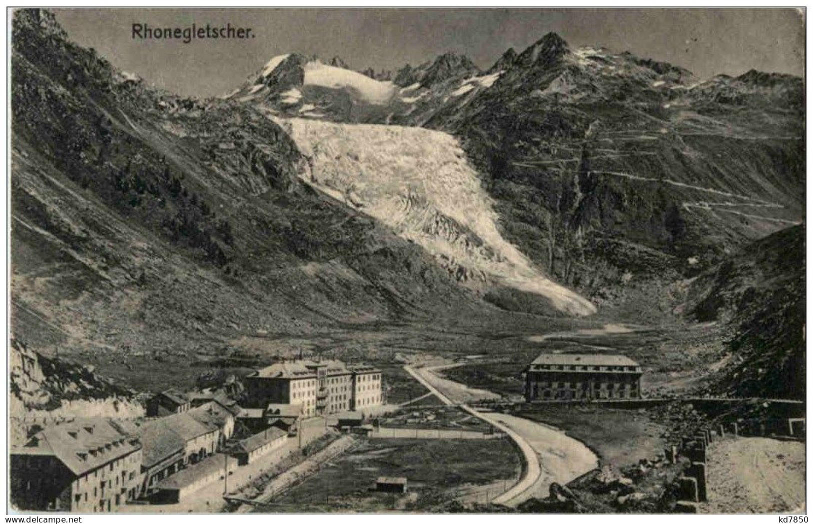 Rhonegletscher Mit Gletsch - Sonstige & Ohne Zuordnung