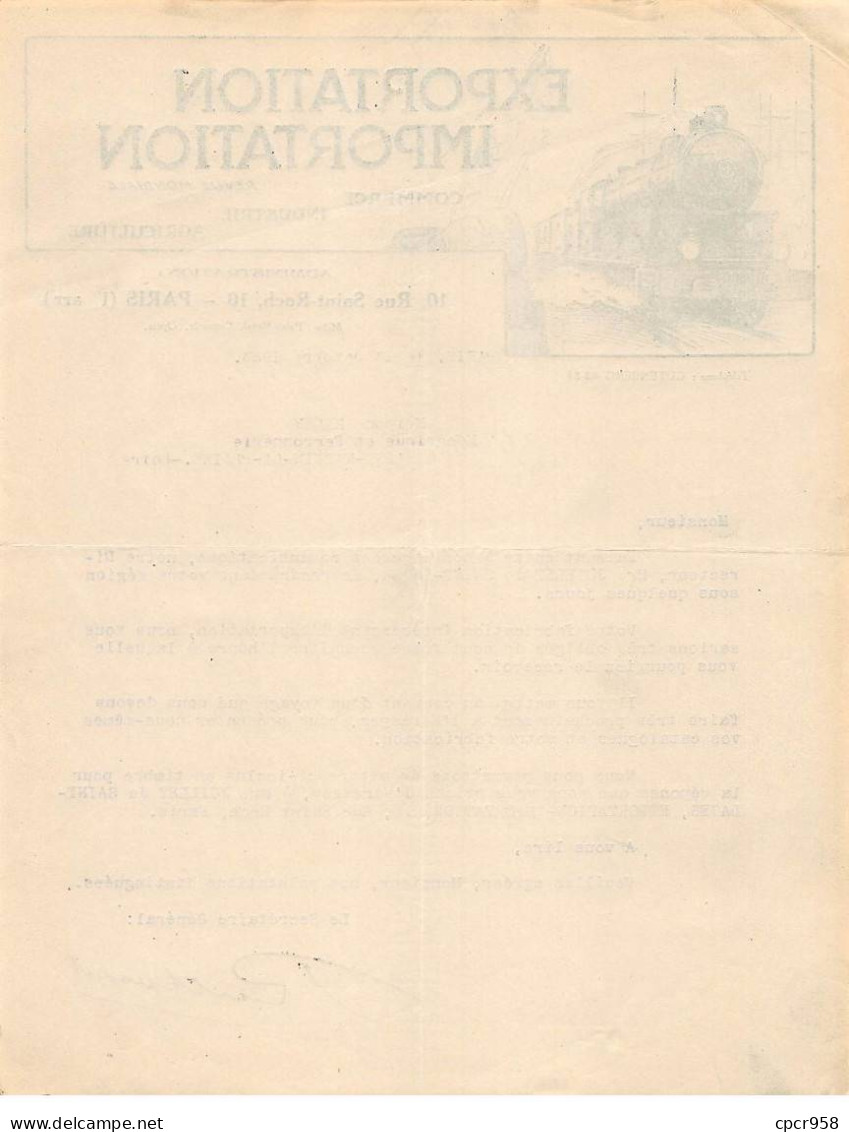 Facture.AM20139.Paris.1923.Exportation Importation.Commerce.Industrie.Agriculture - 1900 – 1949