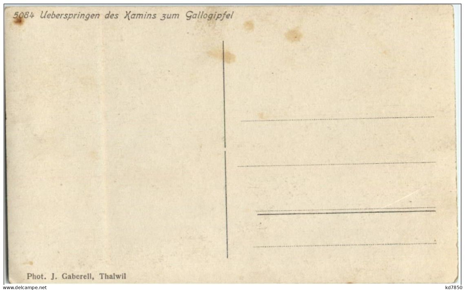 Überspringen Des Kamins Zum Gallogipfel - Otros & Sin Clasificación