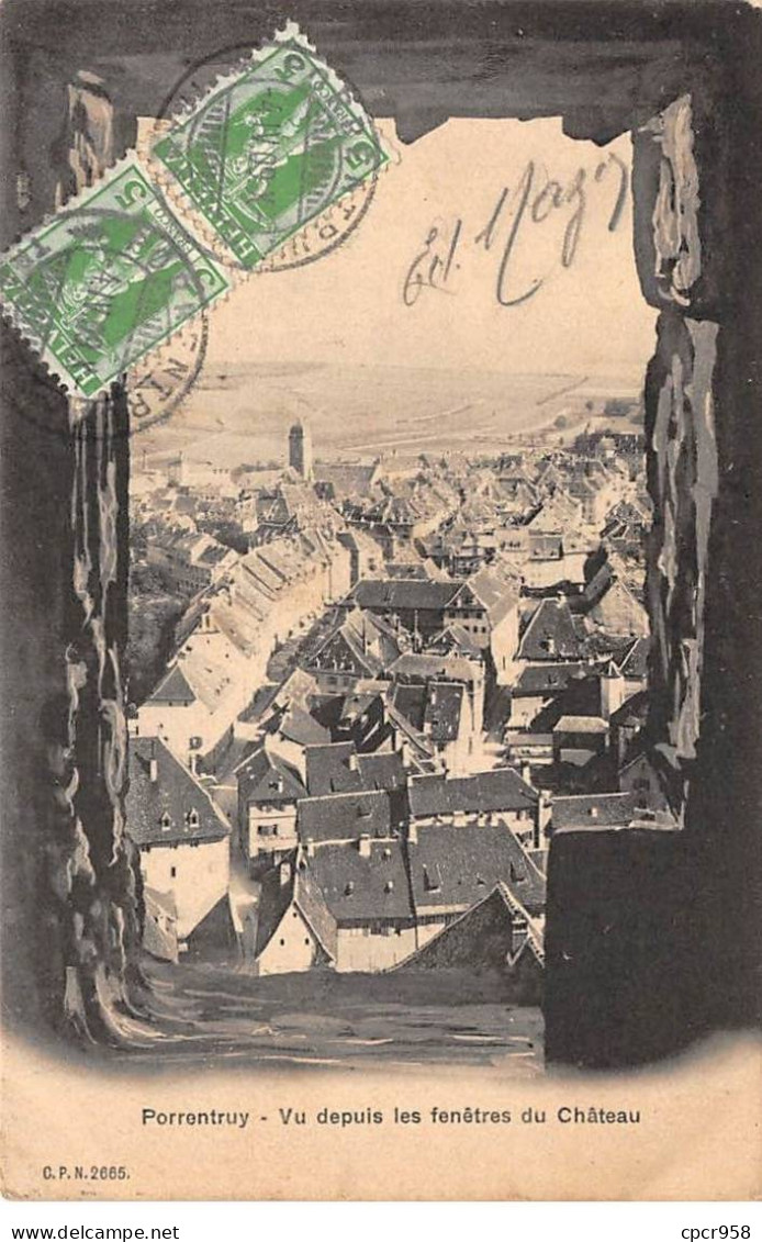 SUISSE - SAN39566 - Porrentruy - Vu Depuis Les Fenêtres Du Château - Porrentruy