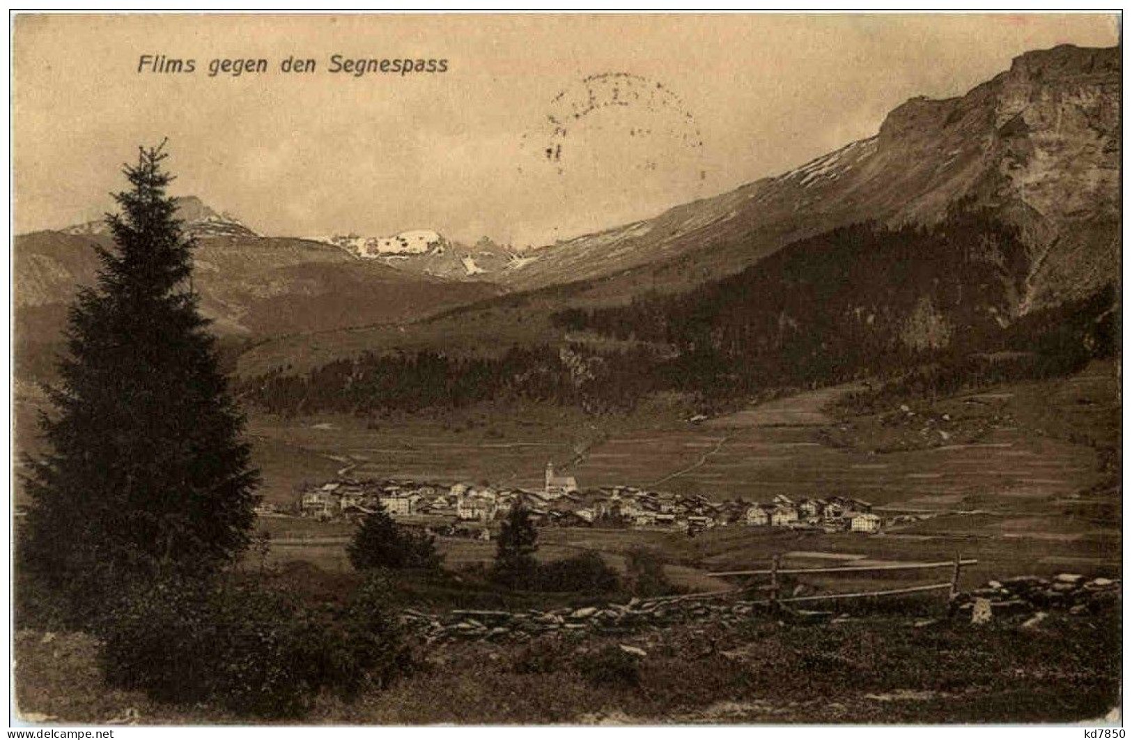 Flims Gegen Den Segnepass - Flims