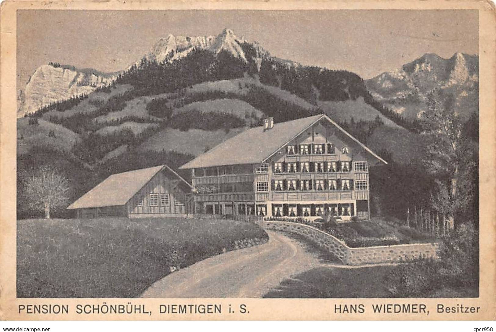 SUISSE - DIEMTIGEN - SAN39154 - Pension Schonbuhl - Hans Wiedmer Besitzer - Diemtigen