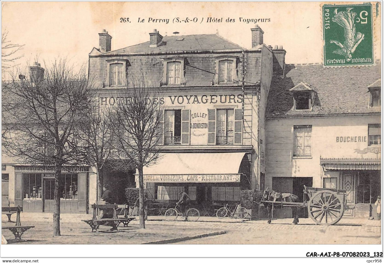 CAR-AAIP8-78-0733 - LE PERRAY - Hotel Des Voyageurs - Le Perray En Yvelines