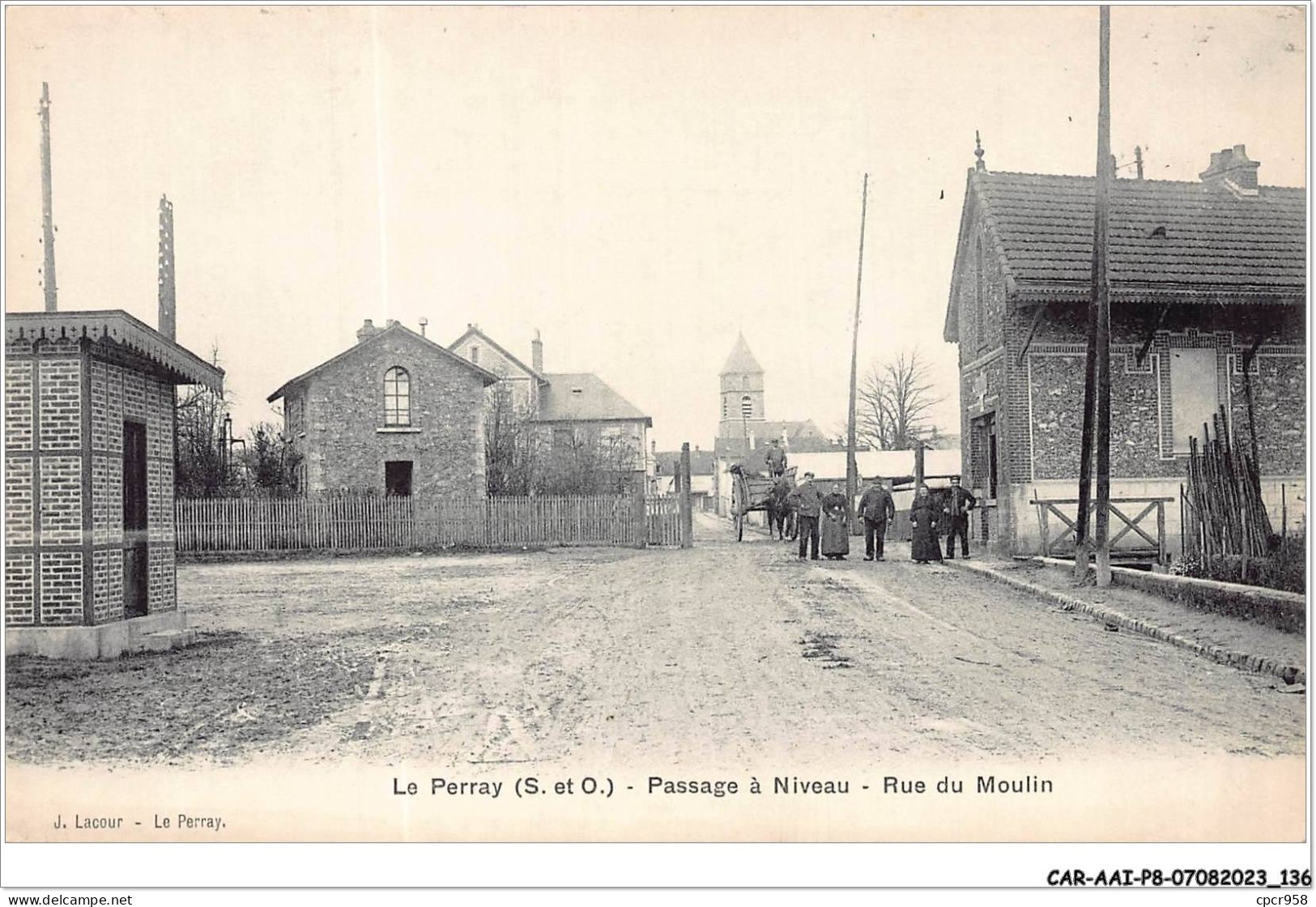 CAR-AAIP8-78-0735 - LE PERRAY - Passage à Niveau - Rue Du Moulin - Le Perray En Yvelines