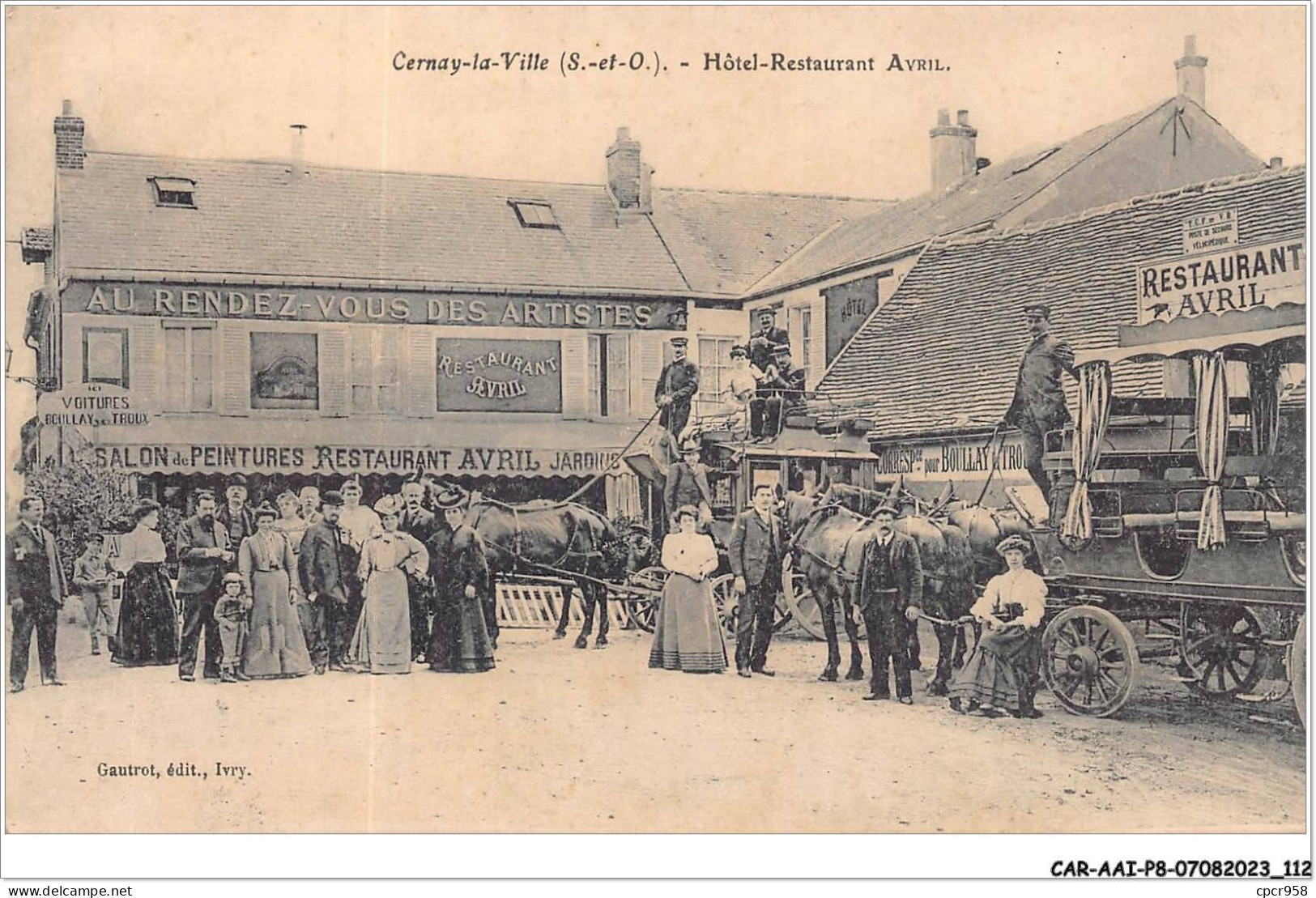 CAR-AAIP8-78-0723 - CERNAY LA VILLE - Hotel Restaurant Avril - Au Rendez-vous Des Artistes  - Cernay-la-Ville