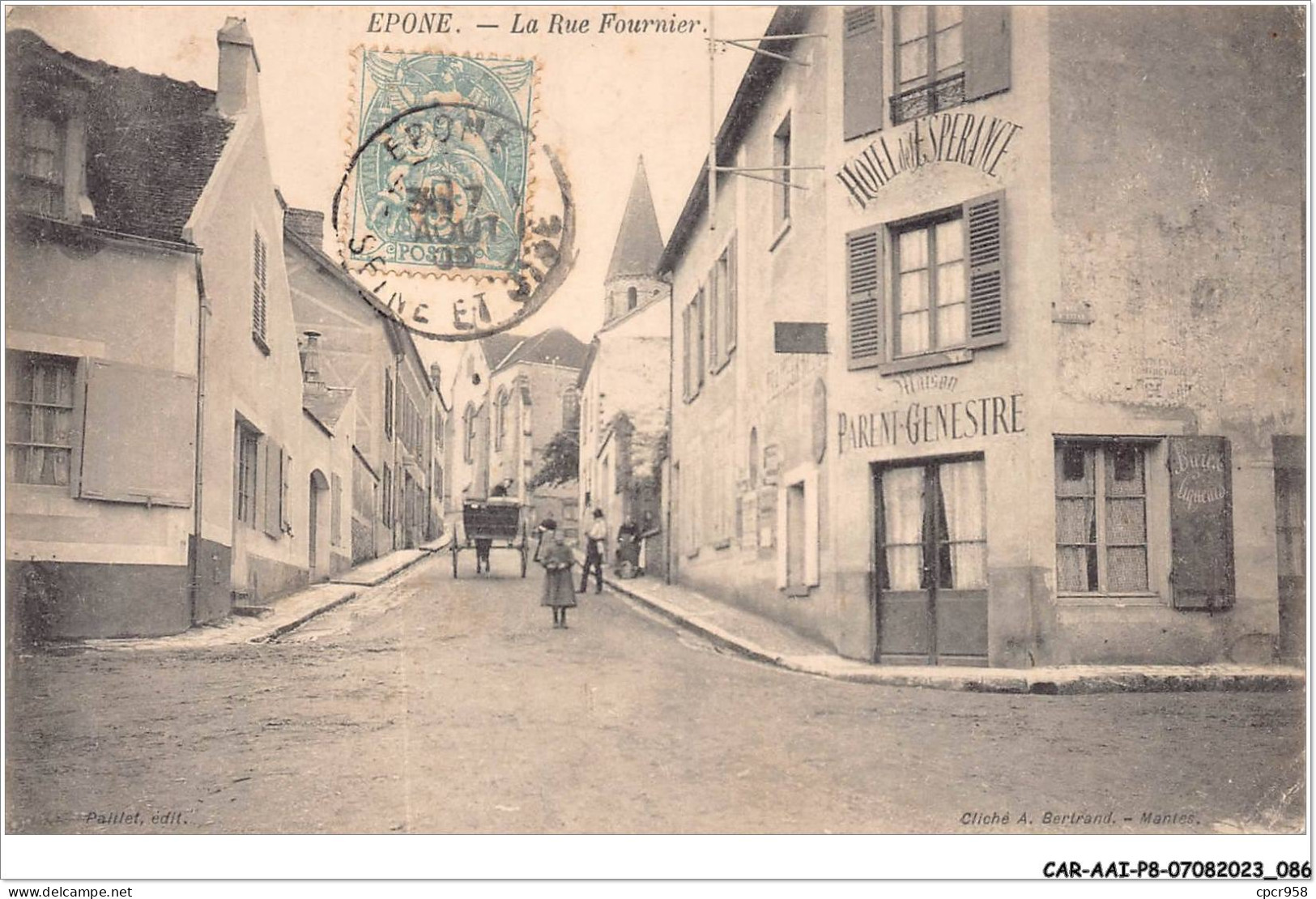 CAR-AAIP8-78-0710 - EPONE - Rue Fournier - Hotel De L'Esperance - Epone