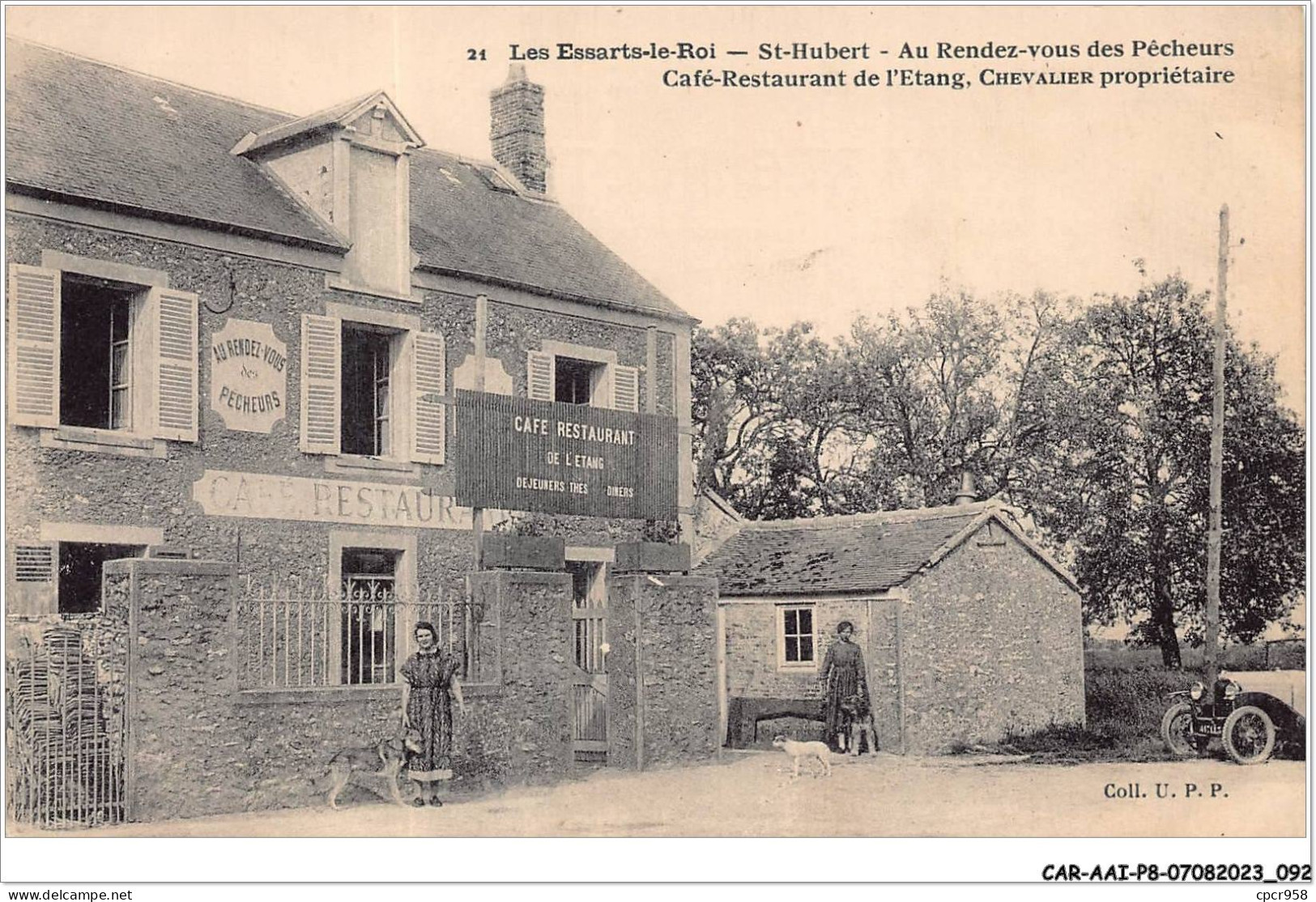 CAR-AAIP8-78-0713 - LES ESSART LE ROI - Café Restaurant De L'etang - Au Rendez-vous Des Pecheurs   - Les Essarts Le Roi