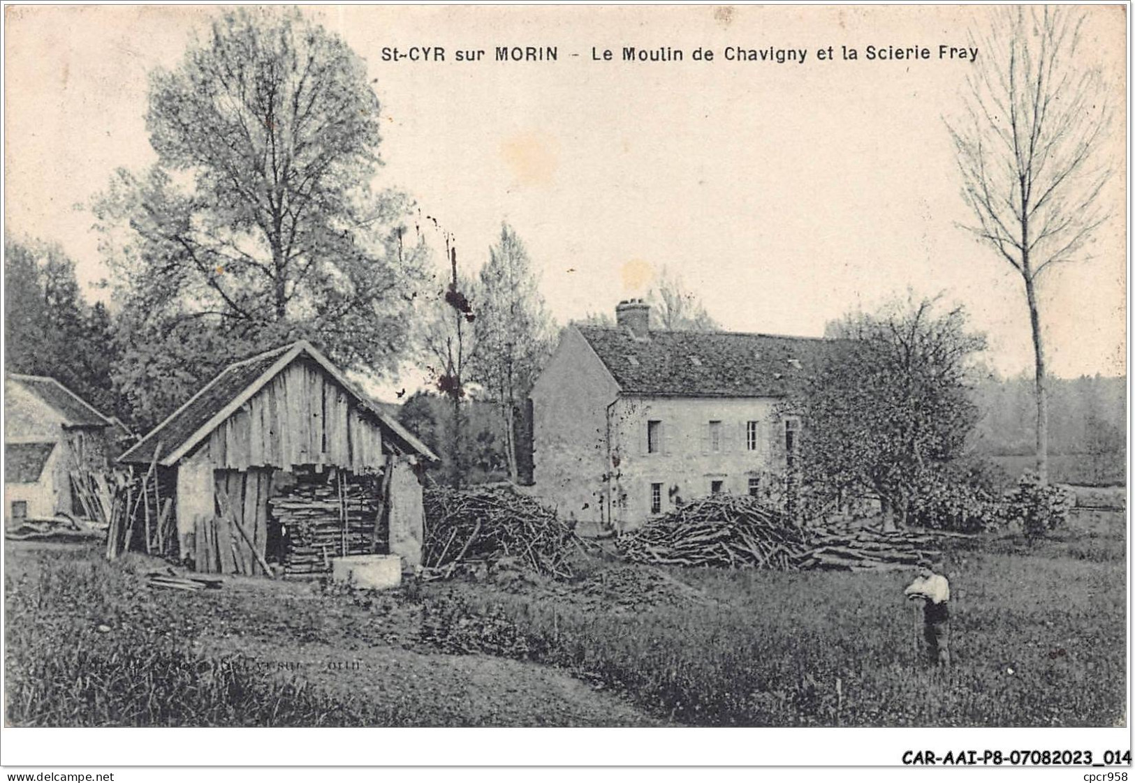 CAR-AAIP8-77-0674 - ST CYR SUR MORIN - Le Moulin De Chavigny Et La Scierie Fray - Sonstige & Ohne Zuordnung