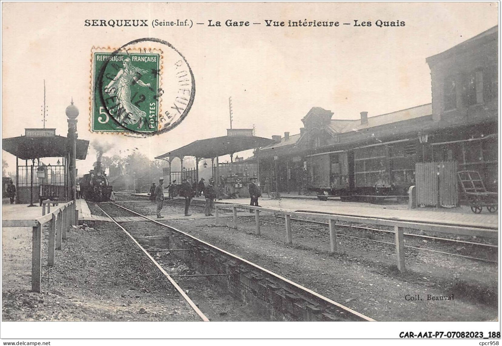 CAR-AAIP7-76-0651 - SERQUEUX - La Gare - Vue Interieure - Les Quais - Train - Other & Unclassified