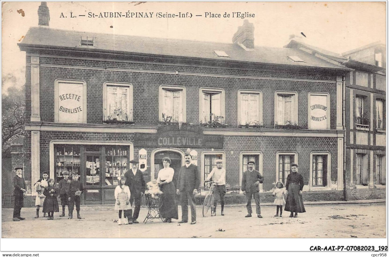 CAR-AAIP7-76-0653 - SAINT AUBIN EPINAY - Place De L'eglise  - Other & Unclassified