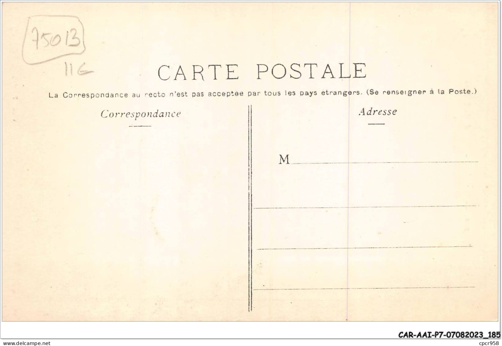 CAR-AAIP7-75-0649 - PARIS XIII - GOBELINS - Vue De La Bievre - Paris (13)