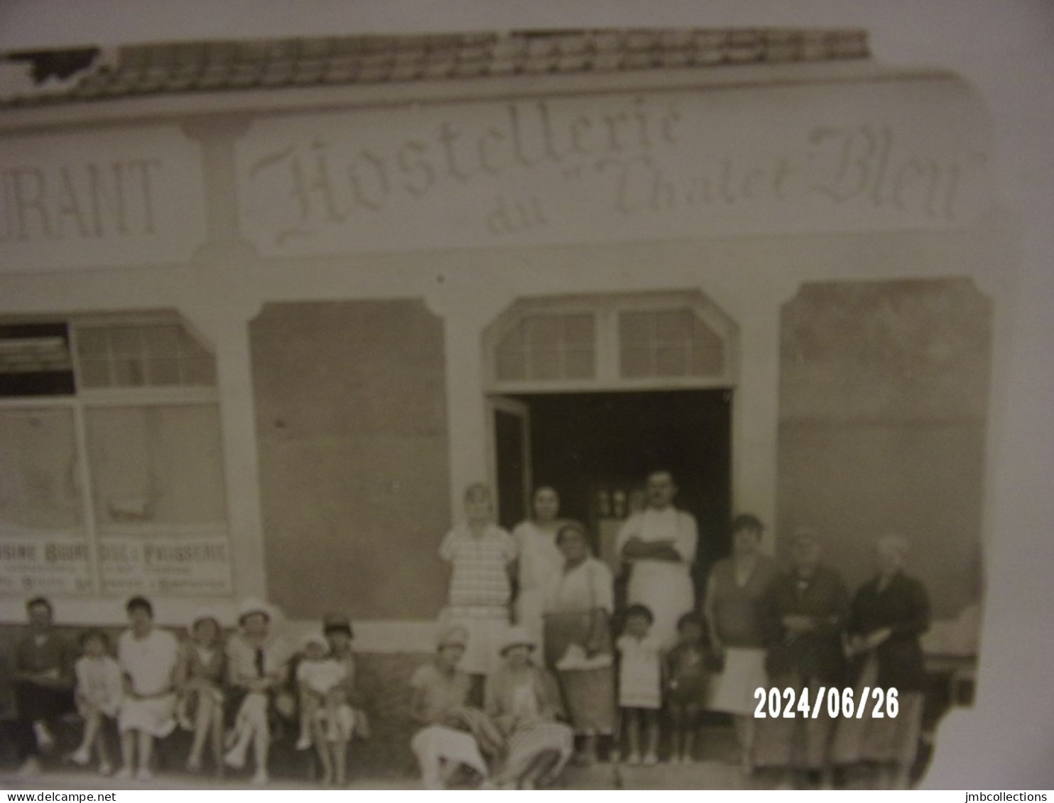 QUEND PLAGE (Somme) RESTAURANT HOSTELLERIE DU CHALET BLEU CARTE PHOTO - Quend