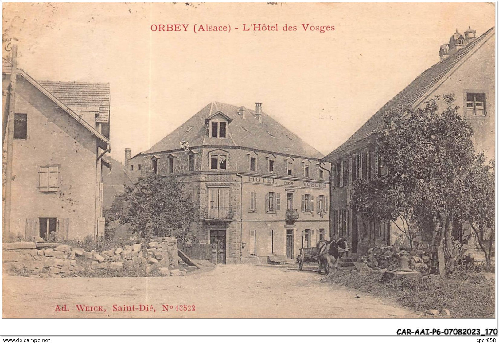 CAR-AAIP6-68-0553 - ORBEY - L'Hotel Des Vosges - Orbey