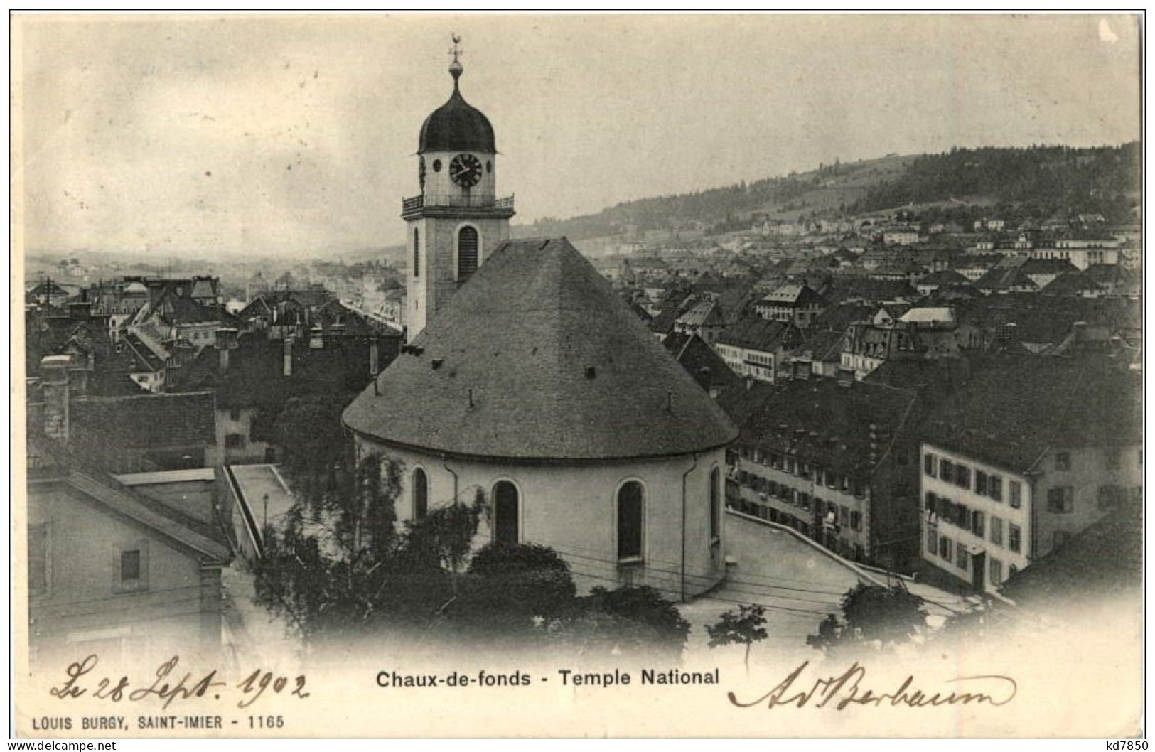 La Chaux De Fonds - Temple Et Vue Generale - La Chaux-de-Fonds