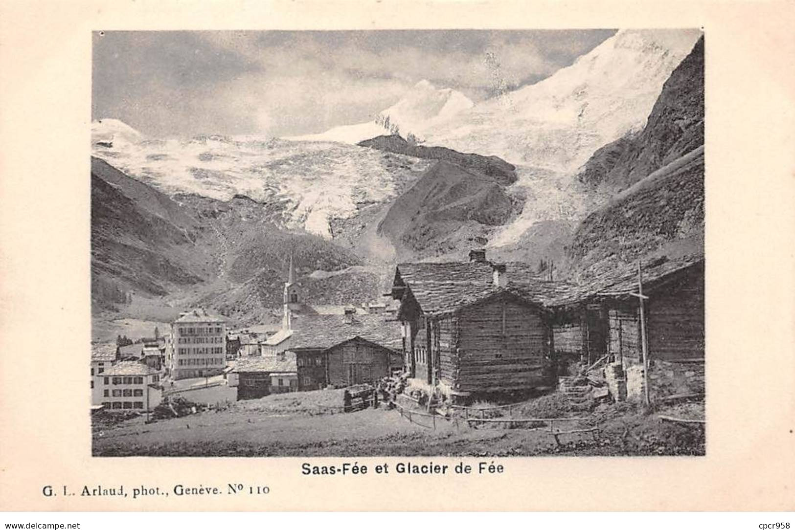 SUISSE - SAN51015 - Saas Fee Et Glacier De Fée - Saas-Fee